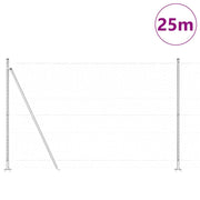 Vidaxl zeshoekig gaashek met betonnen voetstuk 25 x 1,5 m mesh - afbeelding 3