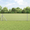 Vidaxl afrasteringspaal zilver 10 x 0,5 m (12 x 12 mm mesh) staal
