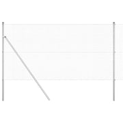 Vidaxl gelast draadhek met grondbevestiging 10 x 1,4 m zilverkleurig - afbeelding 2