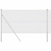 Vidaxl afrasteringspaal zilver 10 x 1,4 m (16 x 16 mm gaas) staal