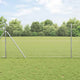 Vidaxl gelast draadhek met grondbevestiging 10 x 1,4 m zilverkleurig