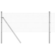 Vidaxl gelast draadhek met grondbevestiging 25 x 0,6 m zilverkleurig - afbeelding 2