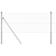 Vidaxl gelast draadhek met grondbevestiging 25 x 0,8 m zilverkleurig - afbeelding 2