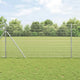 Vidaxl gelast draadhek met grondbevestiging 25 x 1,4 m zilverkleurig