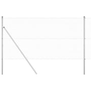 Vidaxl gelast draadhek met grondbevestiging 25 x 1,4 m zilverkleurig - afbeelding 2