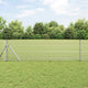Vidaxl gelast draadhek met grondbevestiging 50 x 0,4 m zilverkleurig