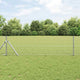 Vidaxl gelast draadhek met grondbevestiging 50 x 0,4 m zilverkleurig