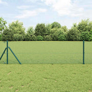 Vidaxl afrasteringspaal groen 10 x 0,5 m (12 x 12 mm mesh) staal - afbeelding 1