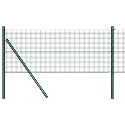Vidaxl gelast draadhek met grondbevestiging 10 x 0,5 m groen mesh