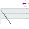 Vidaxl afrasteringspaal groen 10 x 0,5 m (16 x 16 mm gaas) staal