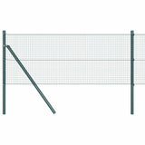 Vidaxl gelast draadhek met grondbevestiging 10 x 0,5 m groen mesh - afbeelding 2