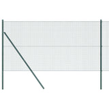 Vidaxl gelast draadhek met grondbevestiging 10 x 1 m pvc-coated staal - afbeelding 2
