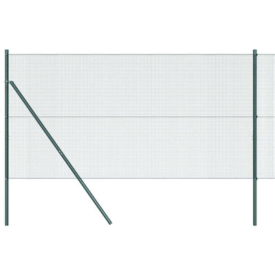 Vidaxl gelast draadhek met grondbevestiging 10 x 1 m pvc-coated staal