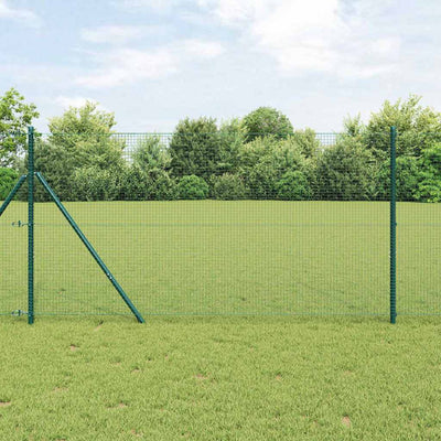 Vidaxl gelast draadhek met grondbevestiging 10 x 1 m pvc-coated staal