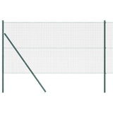 Vidaxl gelast draadhek met grondbevestiging 10 x 1 m pvc-coated staal - afbeelding 2