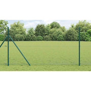 Vidaxl gelast draadhek met grondbevestiging 10 x 1 m pvc-coated staal - afbeelding 1