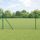 Vidaxl gelast draadhek met grondbevestiging 10 x 1,2 m groen mesh