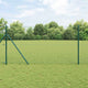 Vidaxl gelast draadhek met grondbevestiging 10 x 1,4 m groen mesh