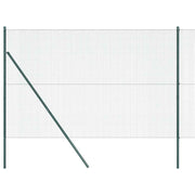 Vidaxl gelast draadhek met grondbevestiging 10 x 1,5 m groen mesh - afbeelding 2