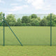 Vidaxl gelast draadhek met grondbevestiging 10 x 1,6 m groen mesh