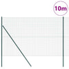 Vidaxl afrasteringspaal groen 10 x 1,6 m (16 x 16 mm gaas)