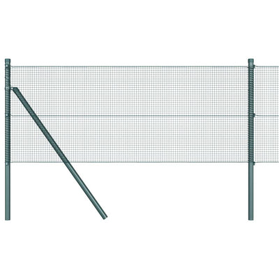 Vidaxl afrasteringspaal groen 25 x 0,5 m (12 x 12 mm gaas) staal