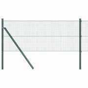 Vidaxl gelast draadhek met grondbevestiging 25 x 0,5 m groen mesh - afbeelding 2
