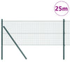 Vidaxl afrasteringspaal groen 25 x 0,5 m (19 x 19 mm mesh) staal