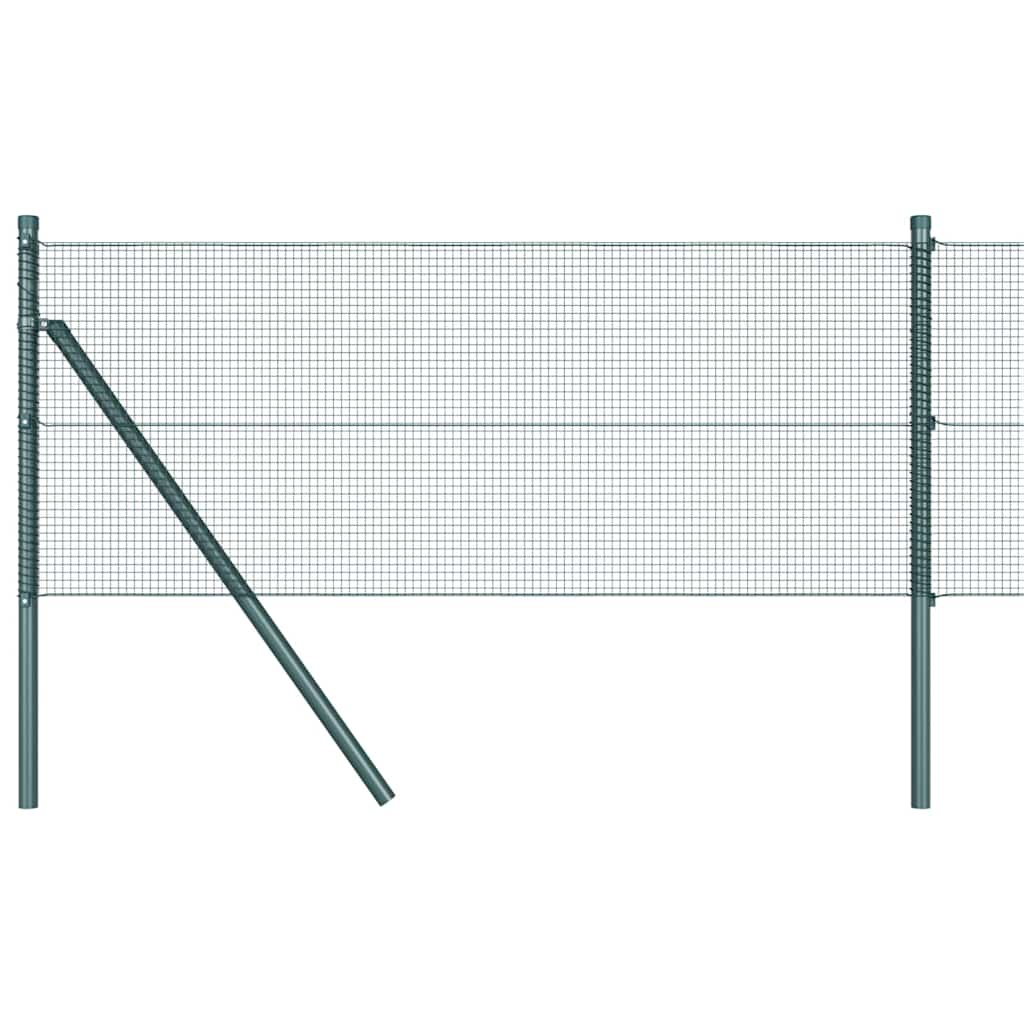 Vidaxl afrasteringspaal groen 25 x 0,8 m (12 x 12 mm gaas)