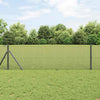 Vidaxl afrasteringspaal grijs 10 x 0,5 m (12 x 12 mm mesh) staal
