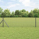 Vidaxl gelast draadhek met grondbevestiging 10 x 0,8 m grijs mesh