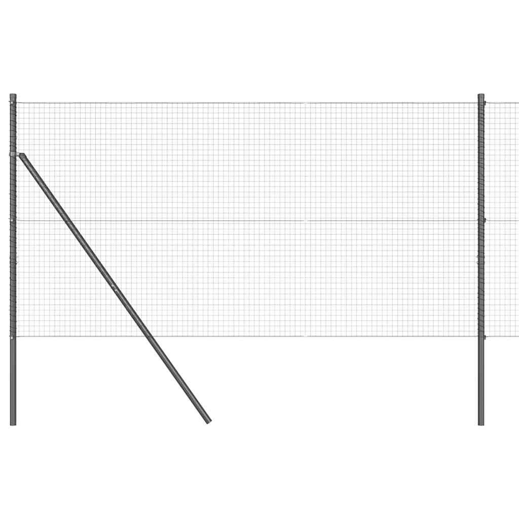 Vidaxl afrasteringspaal grijs 10 x 1,2 m (25 x 25 mm gaas)