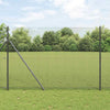 Vidaxl afrasteringspaal grijs 10 x 1,6 m (12 x 12 mm gaas)