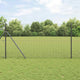 Vidaxl gelast draadhek met grondbevestiging 25 x 1,2 m grijs mesh