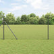 Vidaxl gelast draadhek met grondbevestiging 25 x 1,4 m grijs mesh