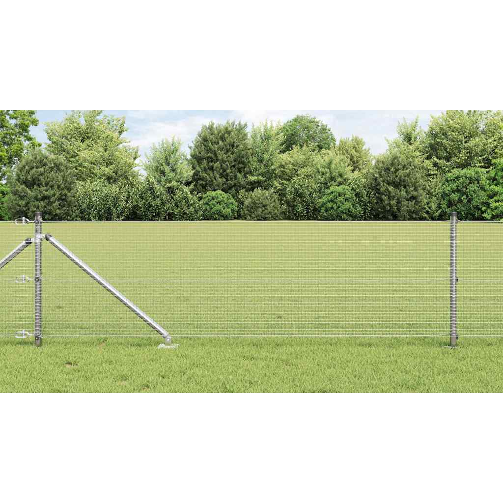 Vidaxl gelast draadhek met grondpennen 10 x 0,4 m gegalvaniseerd staal