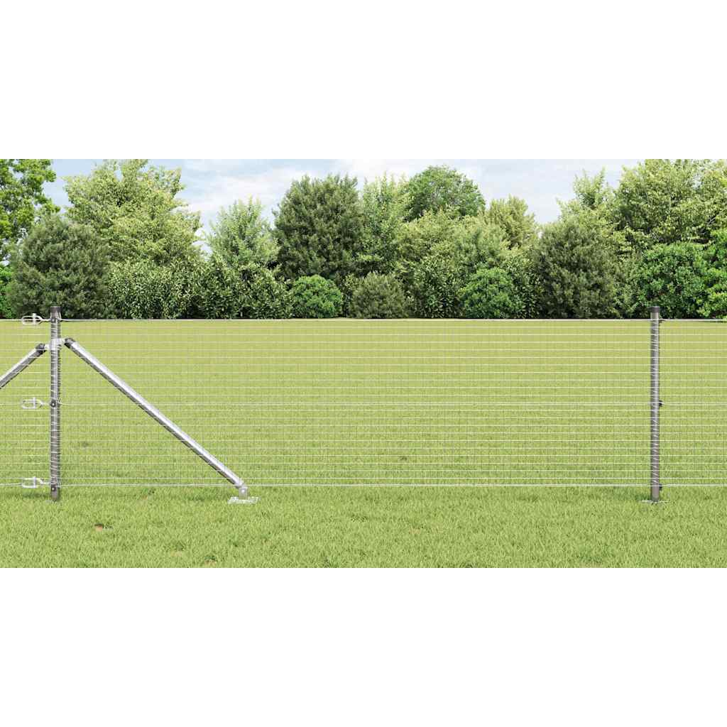 Vidaxl gelast draadhek met grondpennen 10 x 0,4 m gegalvaniseerd staal