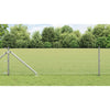 Vidaxl afrasteringspaal zilver 10 x 0,6 m (19 x 19 mm gaas) staal