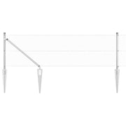 Vidaxl gelast draadhek met grondpennen 10 x 0,6 m gegalvaniseerd staal - afbeelding 2
