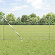 Vidaxl gelast draadhek met grondpennen 10 x 1 m gegalvaniseerd staal - afbeelding 1