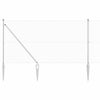Vidaxl afrasteringspaal zilver 10 x 1,2 m (19 x 19 mm gaas) staal
