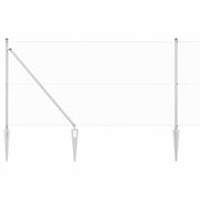 Vidaxl gelast draadhek met grondpennen 10 x 1,2 m gegalvaniseerd staal - afbeelding 2