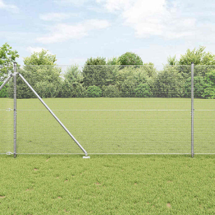 Vidaxl gelast draadhek met grondpennen 10 x 1,4 m gegalvaniseerd staal