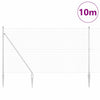 Vidaxl afrasteringspaal zilver 10 x 1,5 m (19 x 19 mm gaas) staal