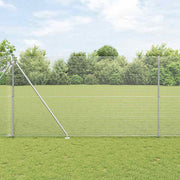 Vidaxl gelast draadhek met grondpennen 10 x 1,6 m gegalvaniseerd staal - afbeelding 1