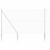 Vidaxl afrasteringspaal zilver 10 x 1,6 m (16 x 16 mm gaas) staal