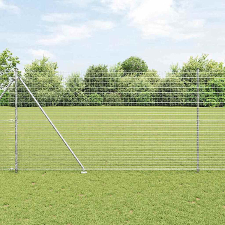 Vidaxl gelast draadhek met grondpennen 10 x 1,6 m gegalvaniseerd staal