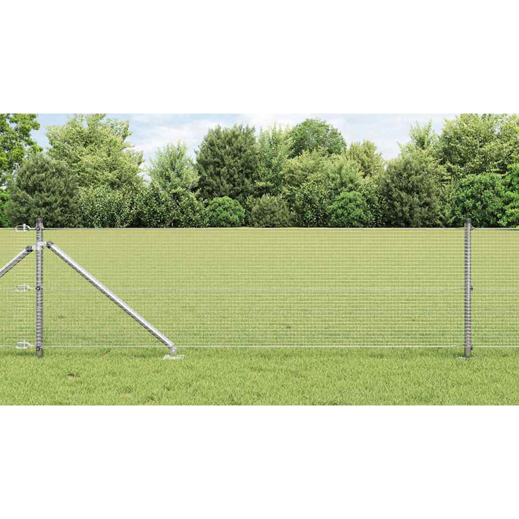 Vidaxl gelast draadhek met grondpennen 25 x 0,6 m gegalvaniseerd staal