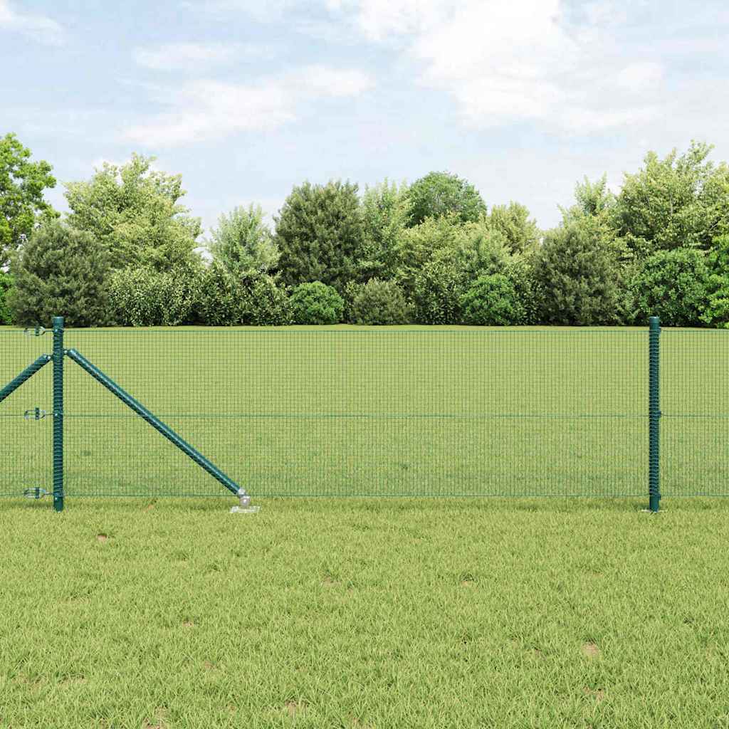 Vidaxl gelast draadhek met grondpennen 10 x 0,6 m pvc-gecoate staal