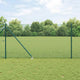 Vidaxl gelast draadhek met grondpennen 10 x 1 m pvc-gecoate staal mesh